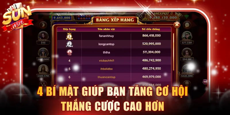 4 bí mật giúp bạn tăng cơ hội thắng cược cao hơn