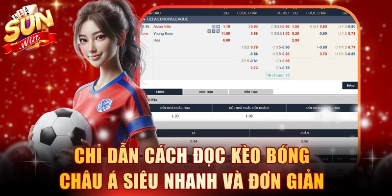 Chỉ dẫn cách đọc kèo bóng châu Á siêu nhanh và đơn giản