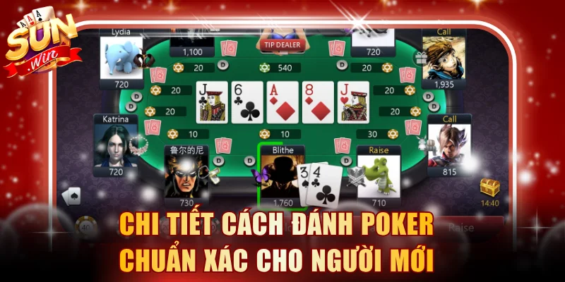 Chi tiết cách đánh Poker chuẩn xác cho người mới