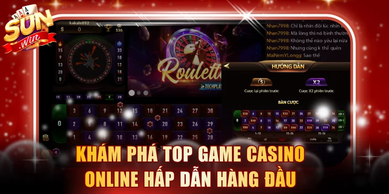 Khám phá top game casino online hấp dẫn hàng đầu