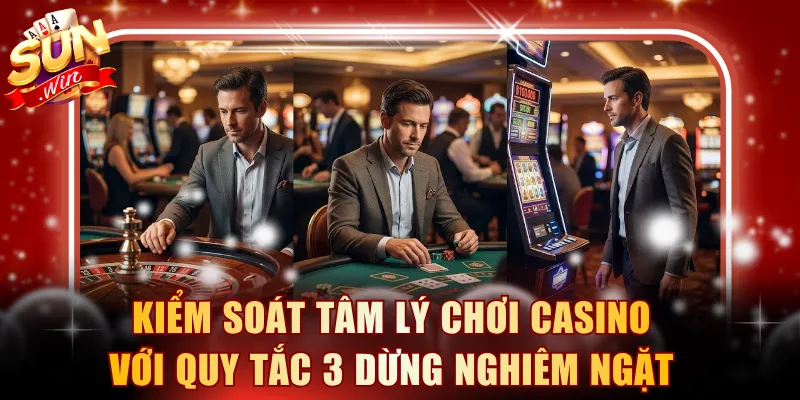 Kiểm soát tâm lý chơi casino với quy tắc 3 dừng nghiêm ngặt